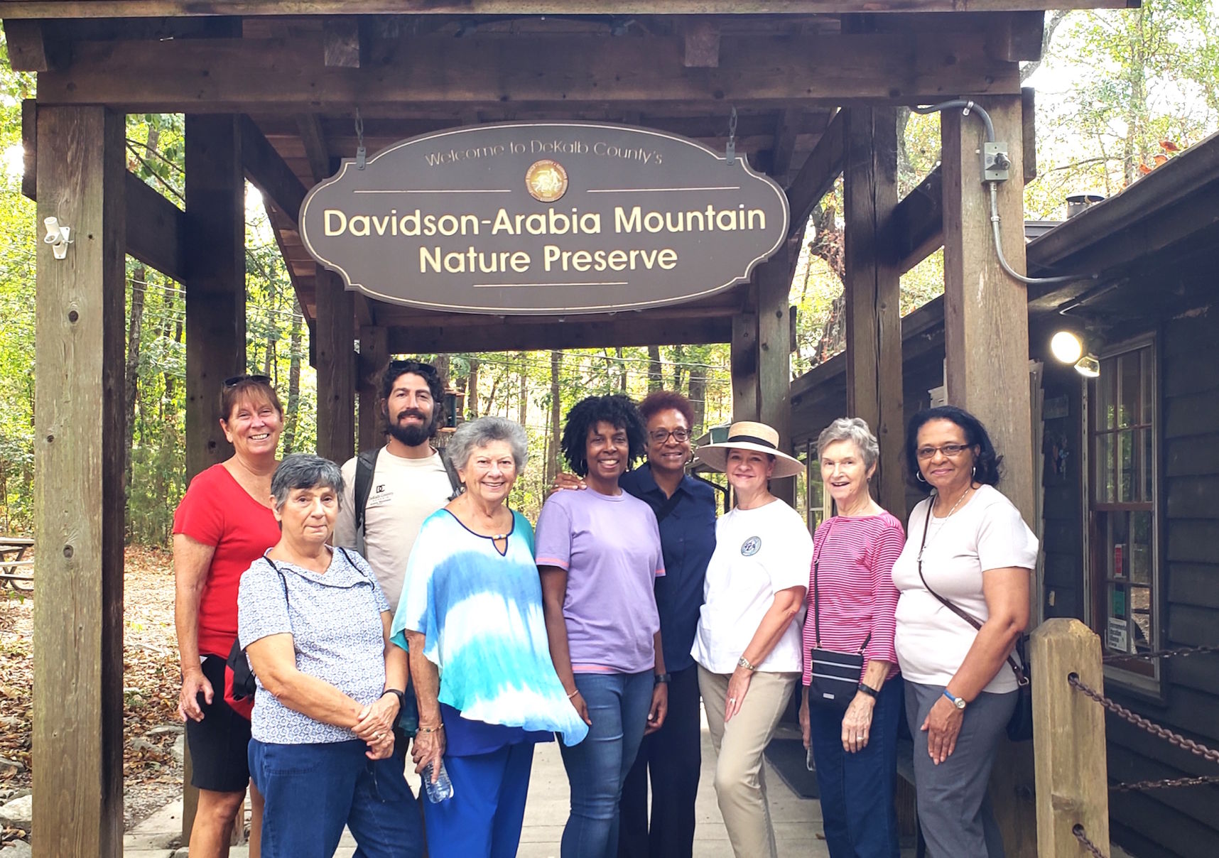 Conyers Garden Clubs enjoys Davidson Arabia Mountain hike